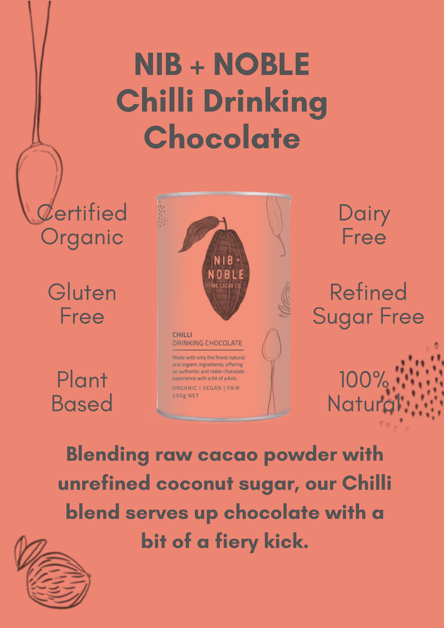 Chilli Organic Drinking Chocolate