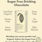 Sugar Free Organic Drinking Chocolate - Nib and Noble